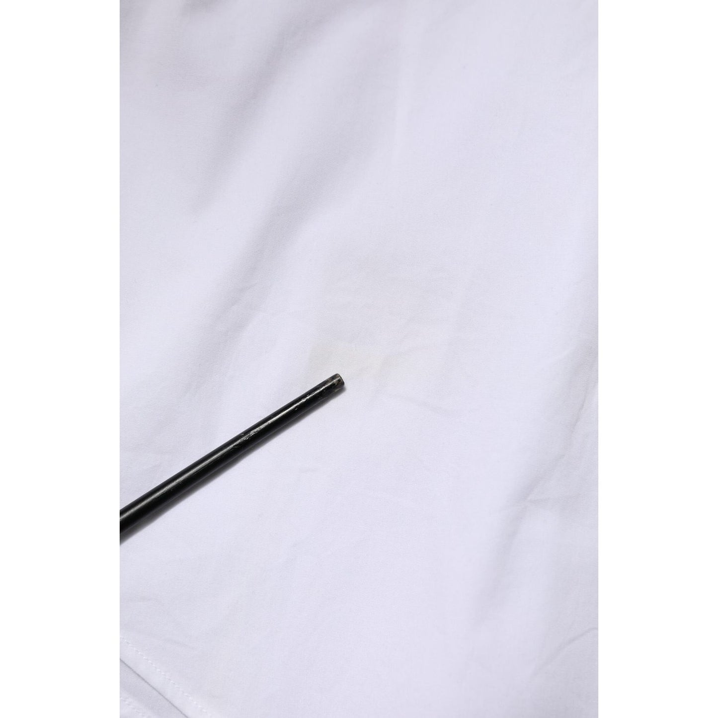 Dolce & Gabbana White Cotton GOLD Long Sleeves Dress Shirt