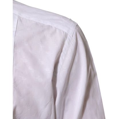 Dolce & Gabbana White Cotton MARTINI Bib Formal Dress Shirt