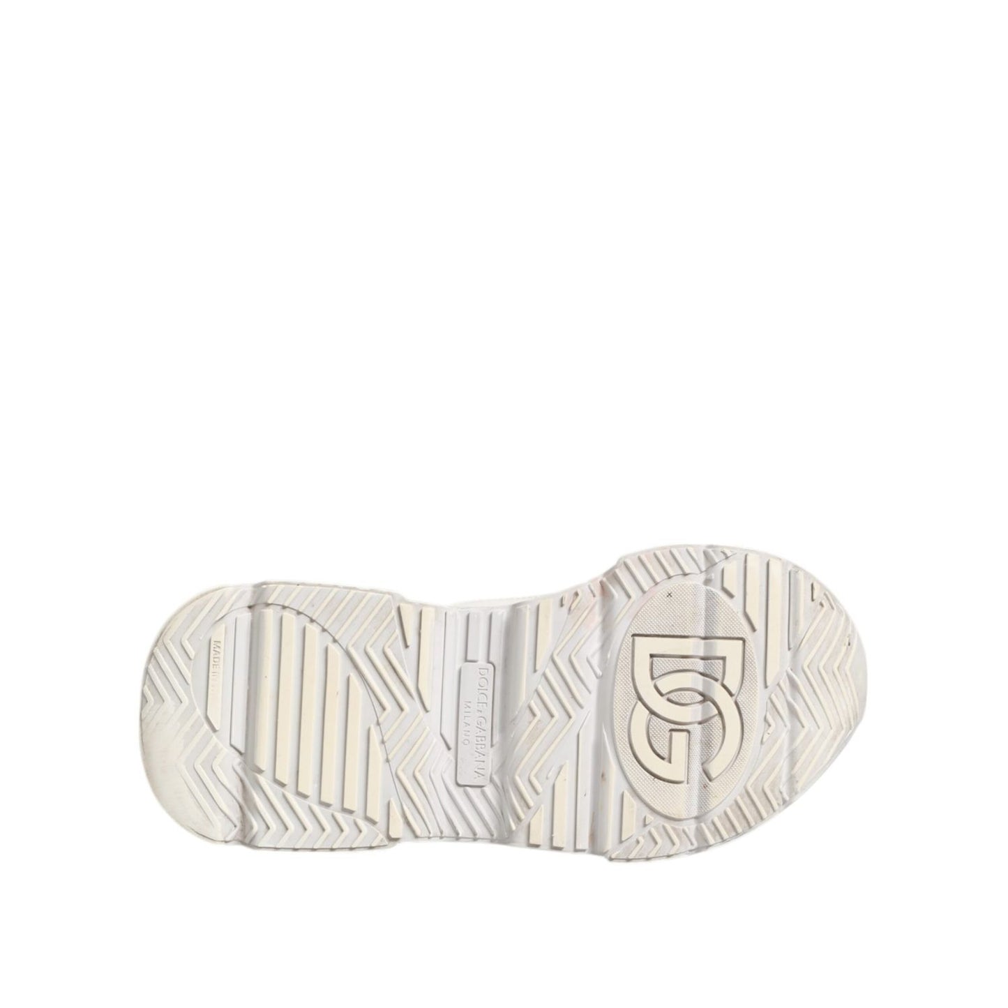 Dolce & Gabbana White DAYMASTER Calf Leather Sneakers Shoes