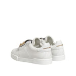 Dolce & Gabbana White Logo Plaque Low Top Men Sneakers Shoes