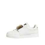 Dolce & Gabbana White Logo Plaque Low Top Men Sneakers Shoes