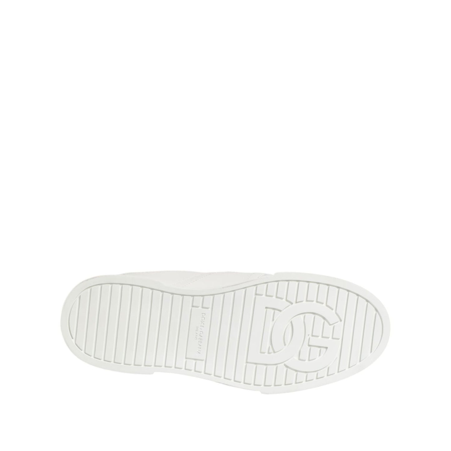 Dolce & Gabbana White Logo Plaque Low Top Men Sneakers Shoes