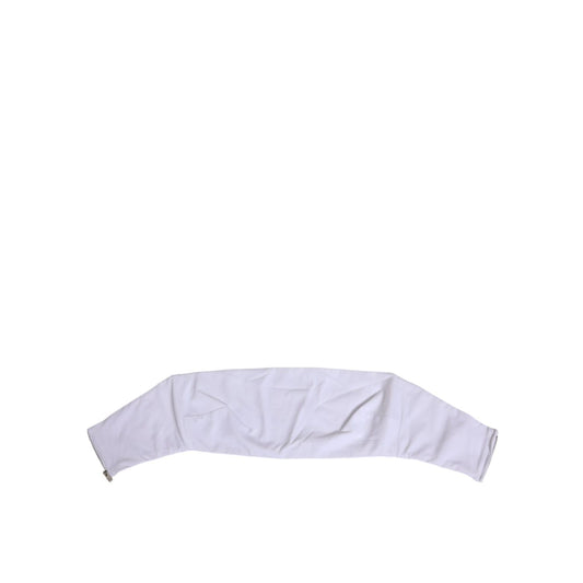 Dolce & Gabbana White Nylon Strapless Corset Top Underwear