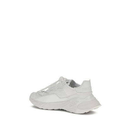 Dolce & Gabbana White Polyamide Athletic Sneakers