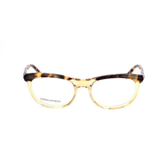 Dsquared² Bicolor Acetate Glasses (Frames) in Havana color, unisex design, acetate material, lens size 51mm, bridge 18mm, temple 140mm.