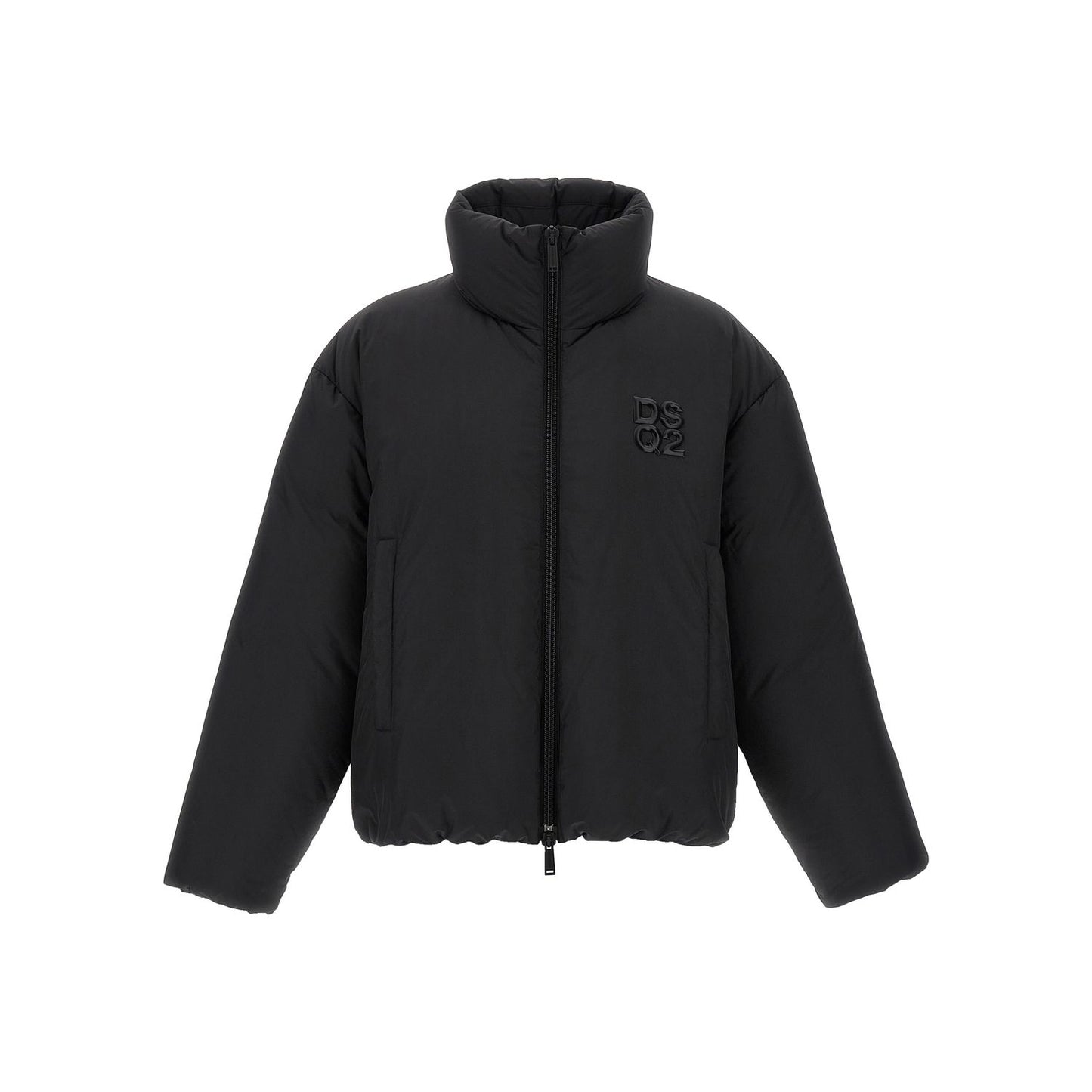 Dsquared² Black Polyester Full-Length Jacket
