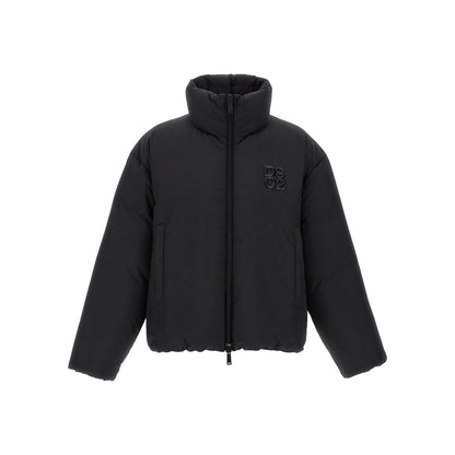 Dsquared² Black Polyester Full-Length Jacket