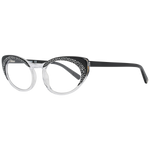 Dsquared² Chic Black Full-Rim Designer Eyewear for Women, sleek black finish, durable plastic frame, stylish eyeglasses with case