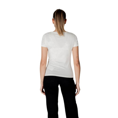 EA7 Emporio Armani Cream Modal Sportswear