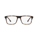 EMPORIO ARMANI MOD. EA 4115 Gent eyewear, front view of stylish brown rectangular frames.
