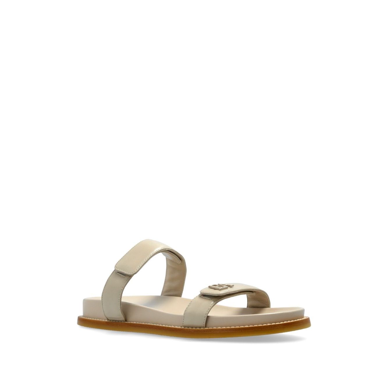 EMPORIO ARMANI EXCLUSIVE Emporio Armani Leather Slide Sandals
