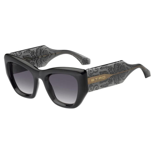 ETRO MOD. ETRO 0017_S sunglasses for ladies with black frames and ornate design