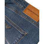 Emporio Armani Blue Washed High Waisted Skinny Women Denim Jeans PAN74323-34