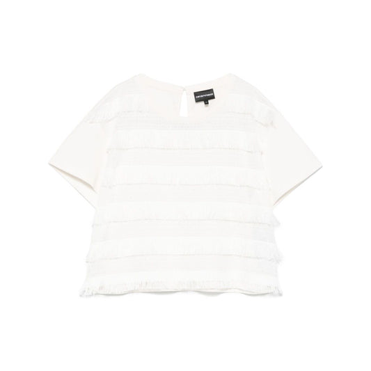 Emporio Armani T-shirt with fringes