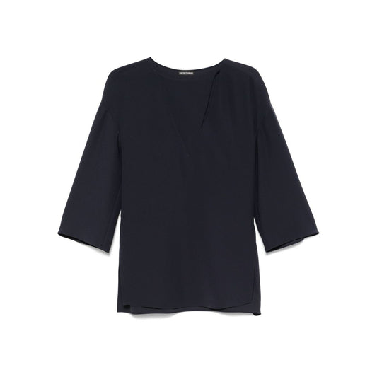 Emporio Armani cady blouse