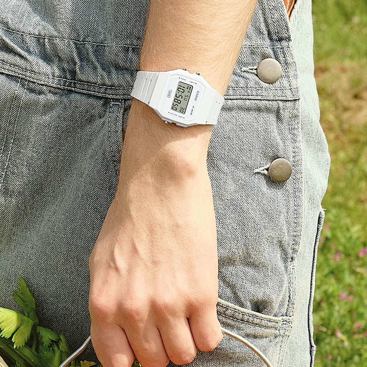 CASIO VINTAGE Mod. F-91 BIO RESIN STRAP - WHITE-6