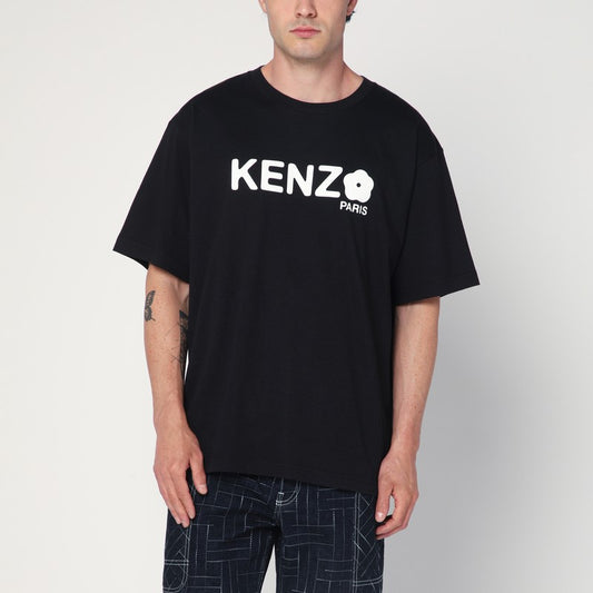 KENZO Black cotton T-shirt with logo