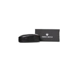 Frankie Morello Black Acetate Women's Eyeglass Frame in stylish packaging box