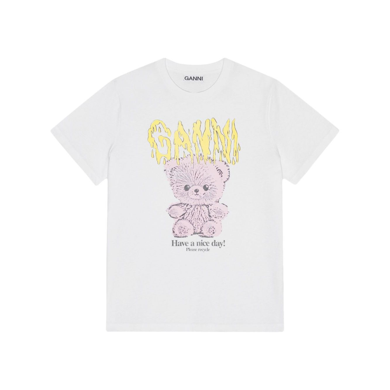 GANNI T-shirts and Polos White