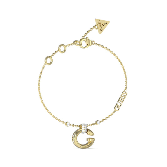 GUESS JEWELS JEWELRY Mod. JUBB04519JWYGS gold bracelet with decorative charm