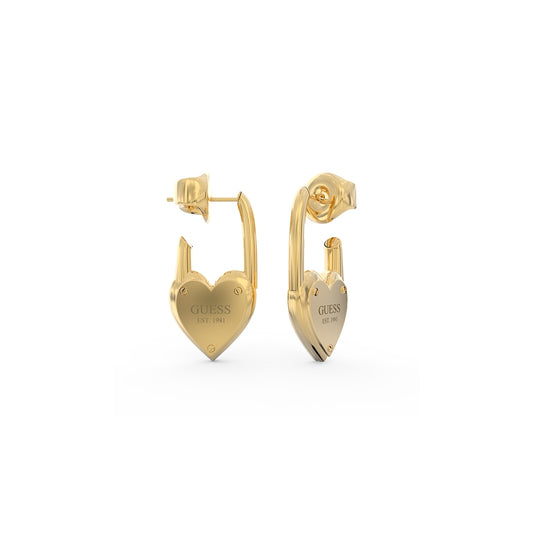 GUESS JEWELS JEWELRY Mod. JUBE04214JWYGT-U gold heart earrings