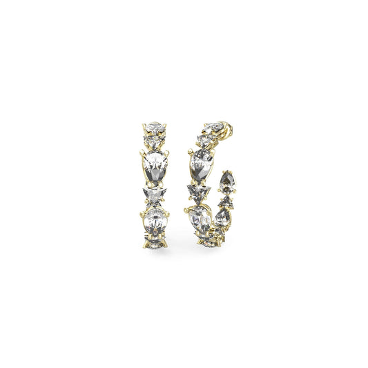 Elegant GUESS JEWELS JEWELRY Mod. JUBE04409JWYGT-U earrings with sparkling stones set in gold-tone metal, perfect for any occasion.