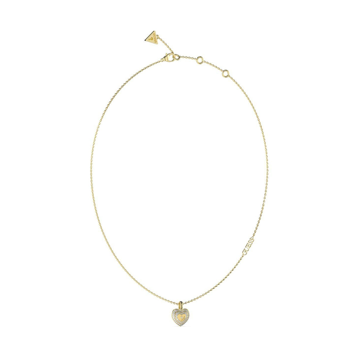 GUESS JEWELS JEWELRY Mod. JUBN04030JWYGT-U gold heart pendant necklace