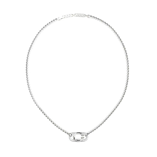 Silver necklace from GUESS JEWELS JEWELRY Mod. JUBN04506JWRHT-U collection.