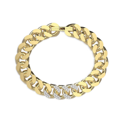 GUESS JEWELS JEWELRY Mod. JUMB01380JWYGS stylish gold chain bracelet with elegant detailing and a luxurious finish.