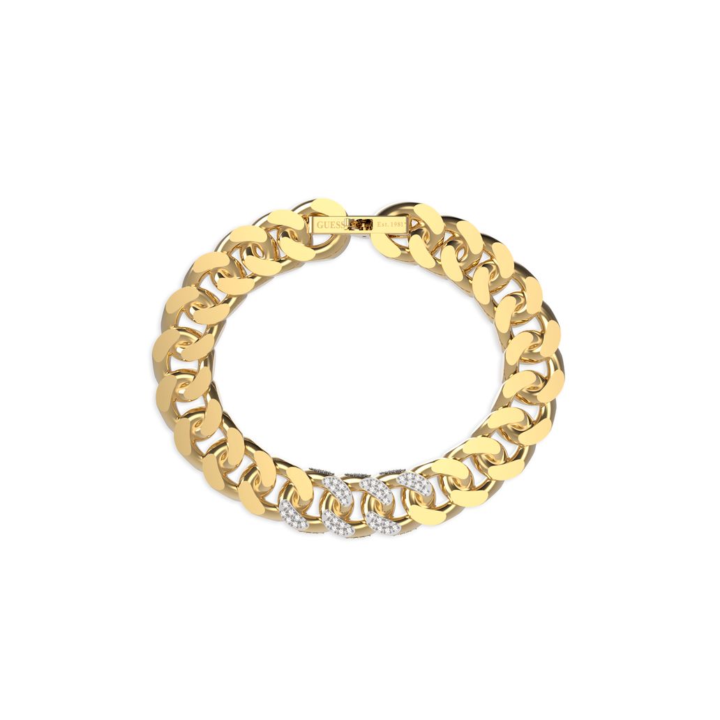 GUESS JEWELS JEWELRY Mod. JUMB01380JWYGS gold bracelet with crystal accents