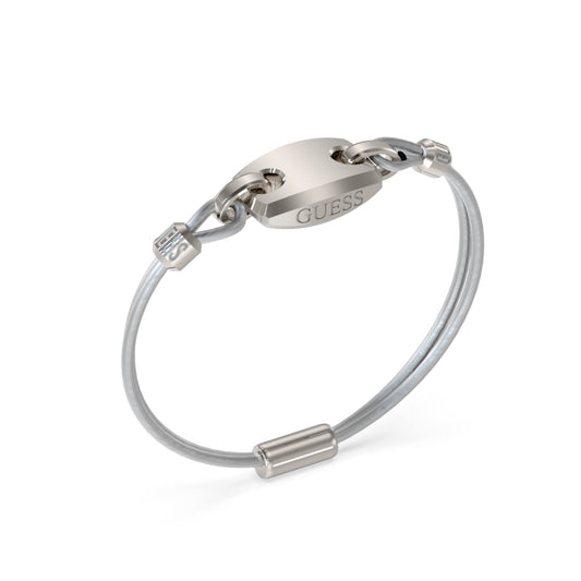 GUESS JEWELS JEWELRY Mod. JUMB05041JWSTS elegant silver bracelet