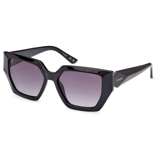 Alt Tag: GUESS MOD. GU7896 unisex acetate sunglasses in black, featuring a stylish design ideal for fashion-forward individuals.