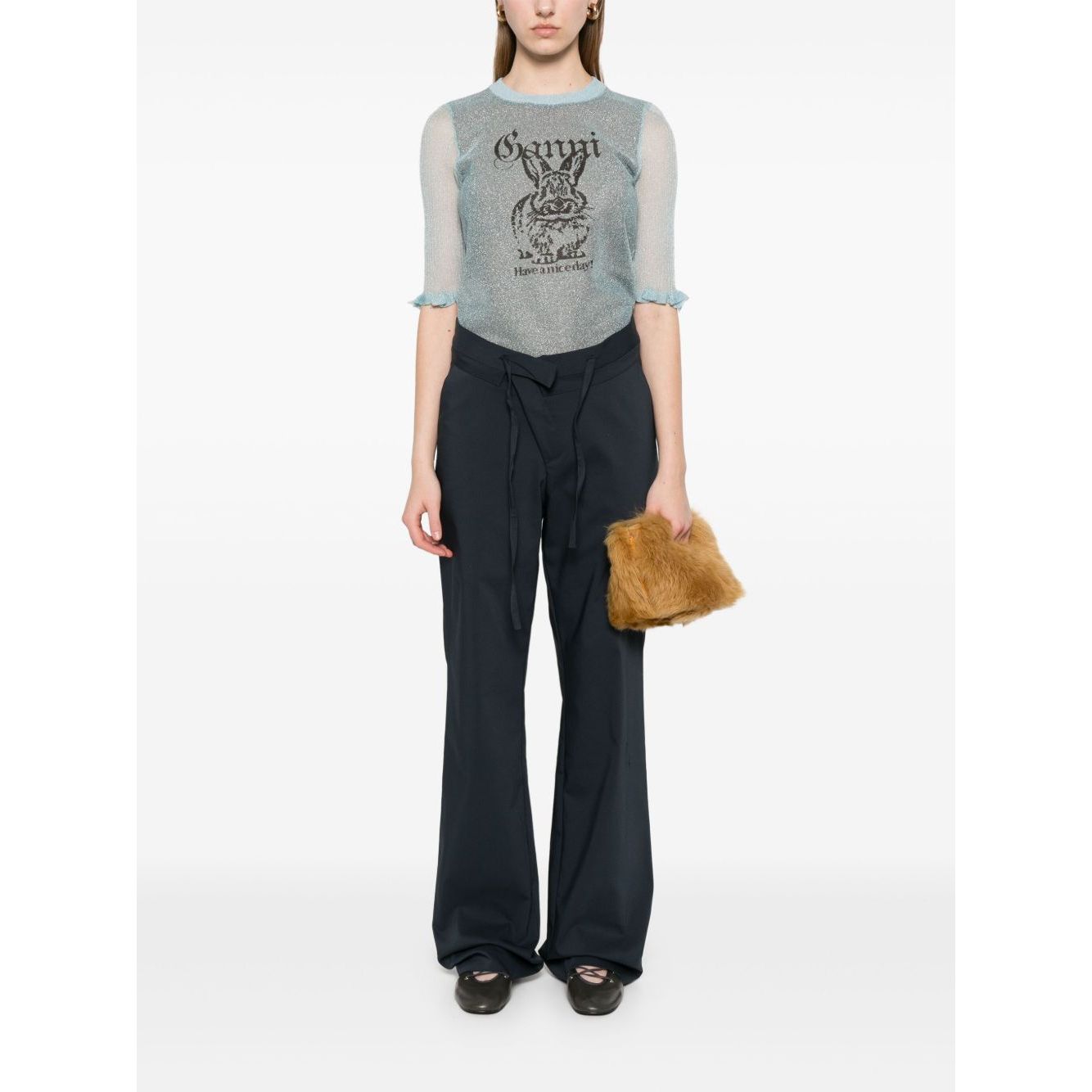 Ganni Bunny-detail top