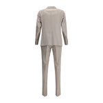 Gi Capri Virgin wool Suit back view showcasing blazer and pants with elegant design, tailored fit, and sophisticated style.