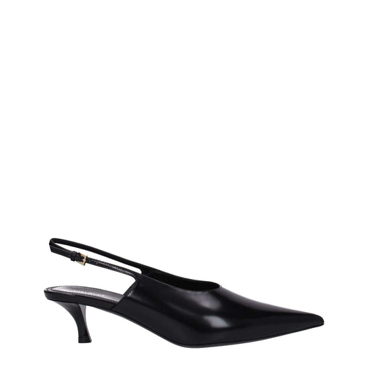 Givenchy Black Leather Mid Heel Pumps