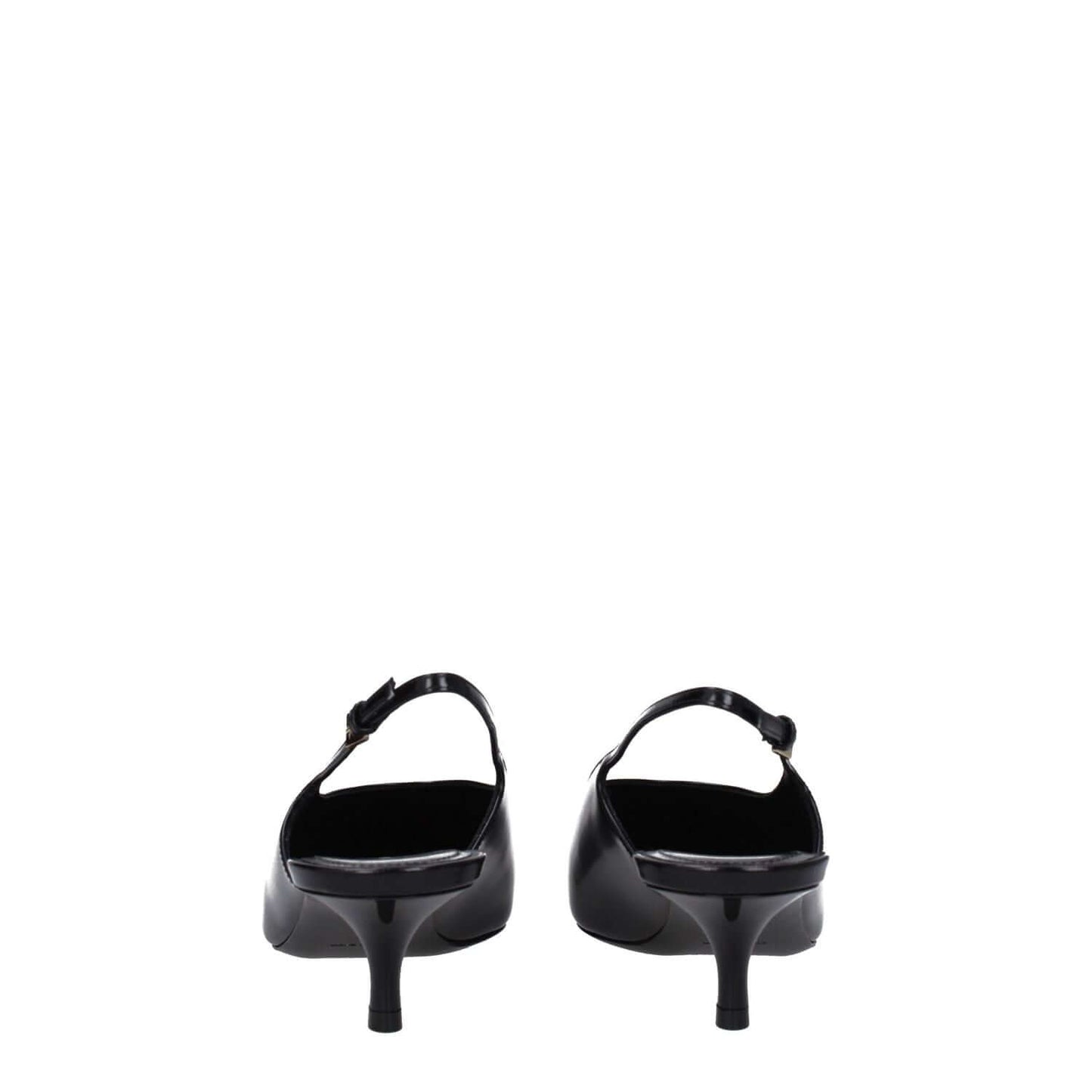 Givenchy Black Leather Mid Heel Pumps