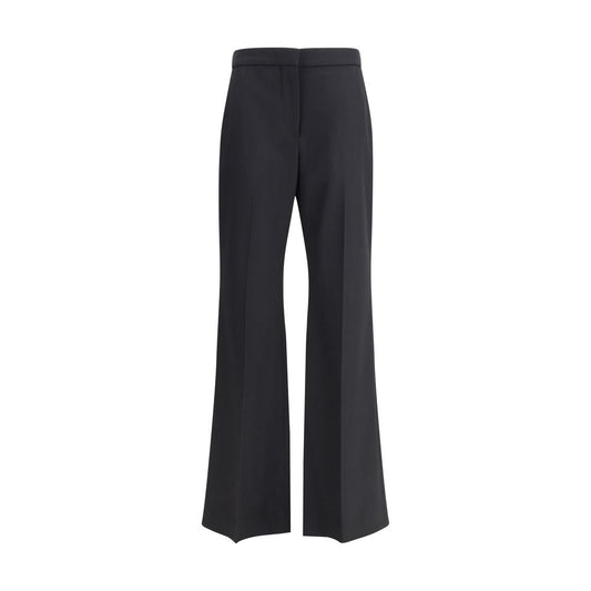 Alt Tag: Givenchy Black Wool Pants tailored bootcut with side and back pockets, fine grain de poudre fabric for a sophisticated look.