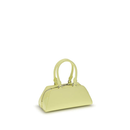 Givenchy Yellow Calf Leather Bos Taurus Handbag with elegant design and articulated handles.