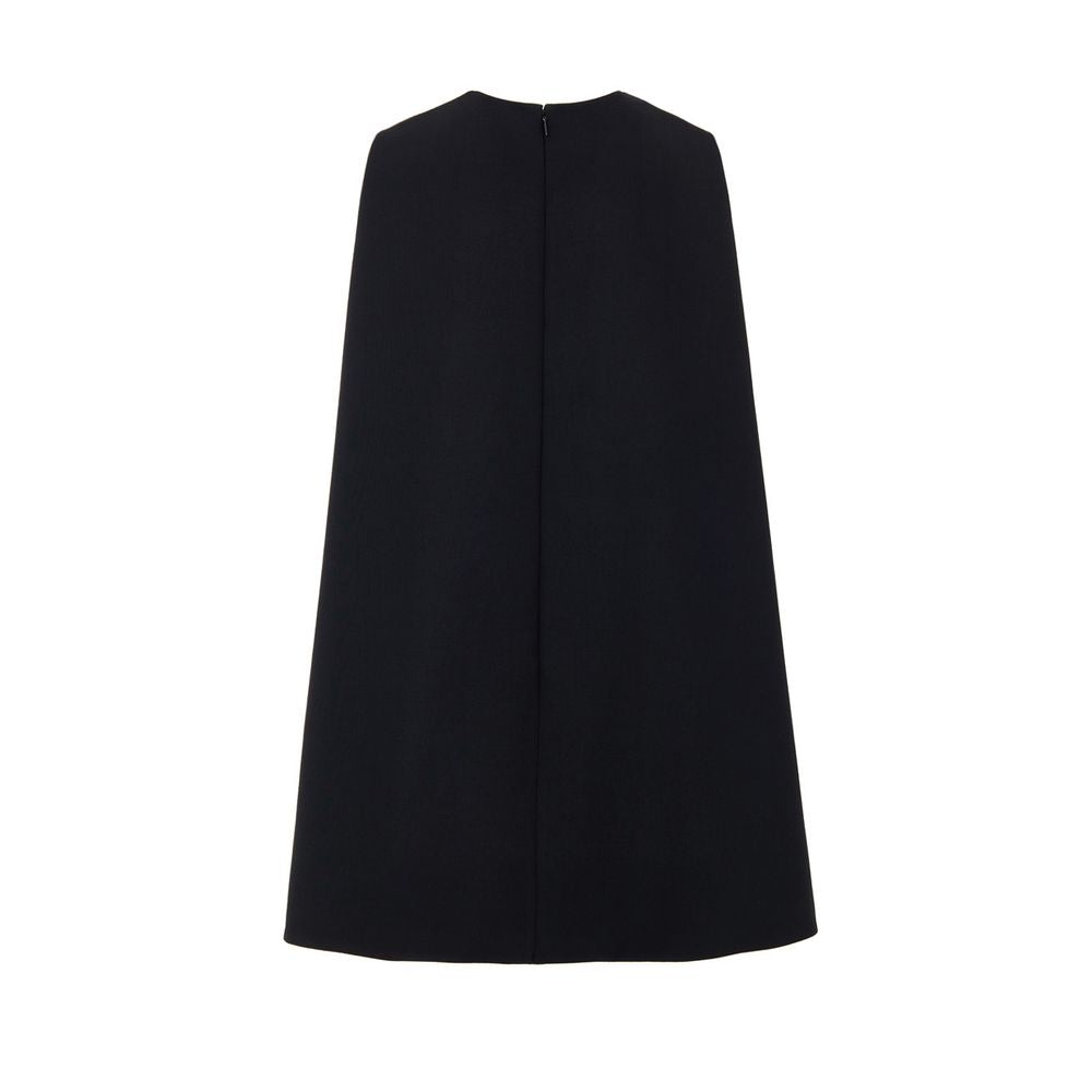 Gucci Black Wool Dress back view featuring hidden zip and 60s-inspired design