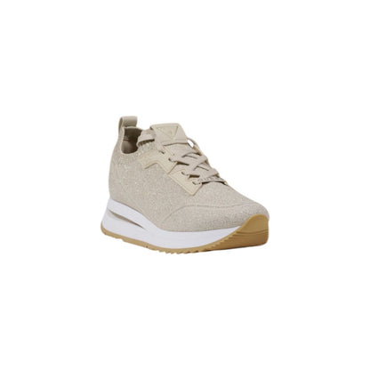 Guess Beige Polyester Low Top Sneakers