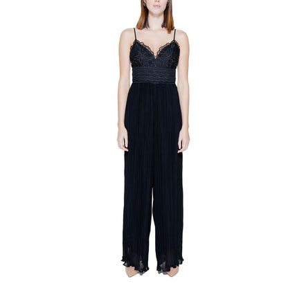 Guess Black Polyester Jumpsuit