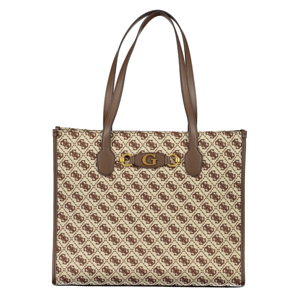 Front view with bag zipped and handles upright.