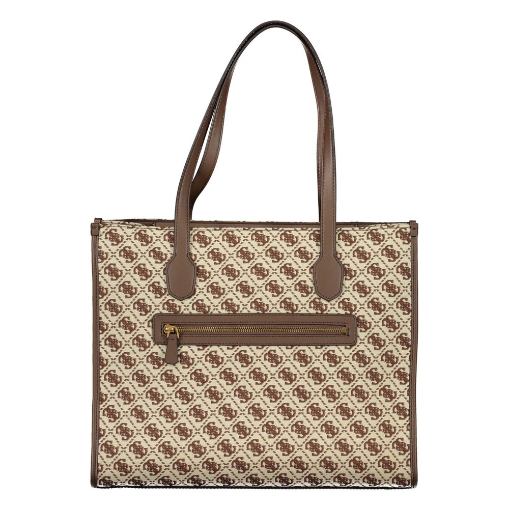 Front view with bag zipped and handles upright.