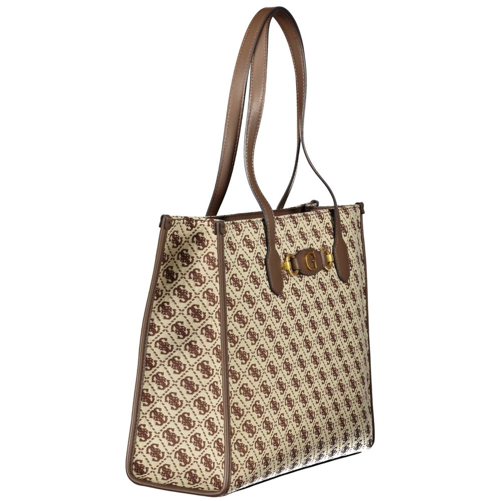 Front view with bag zipped and handles upright.