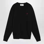 Ami Paris Black Ami De Coeur sweater
