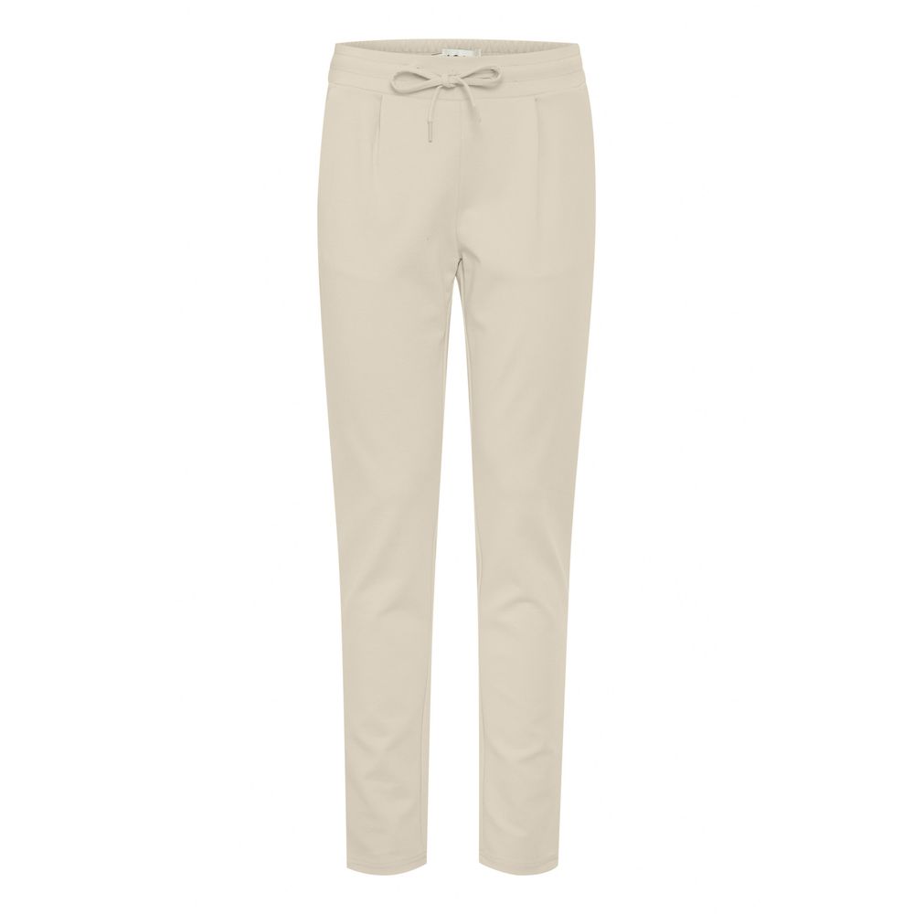 ICHI Beige Polyester Pants