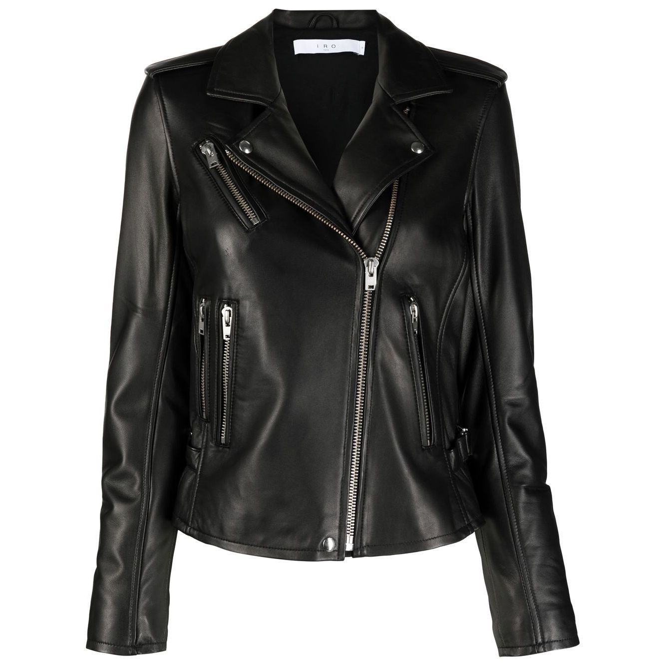 Iro Biker jacket with peak lapels