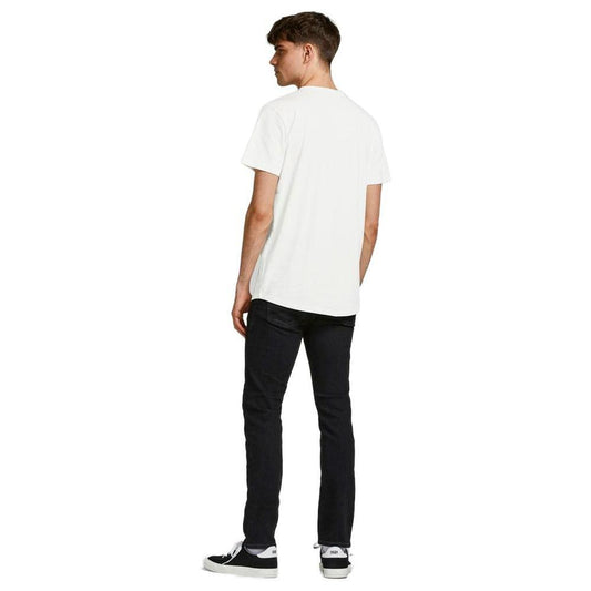 Jack Jones Cream Organic Cotton T-Shirt JA-8059000143-IT44 | S