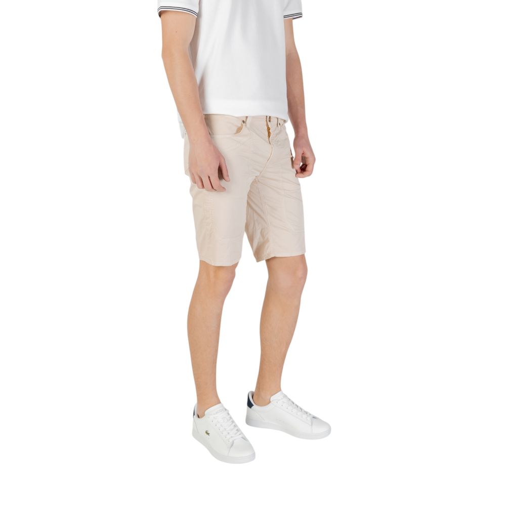 Jeckerson Beige Cotton Bermuda Shorts