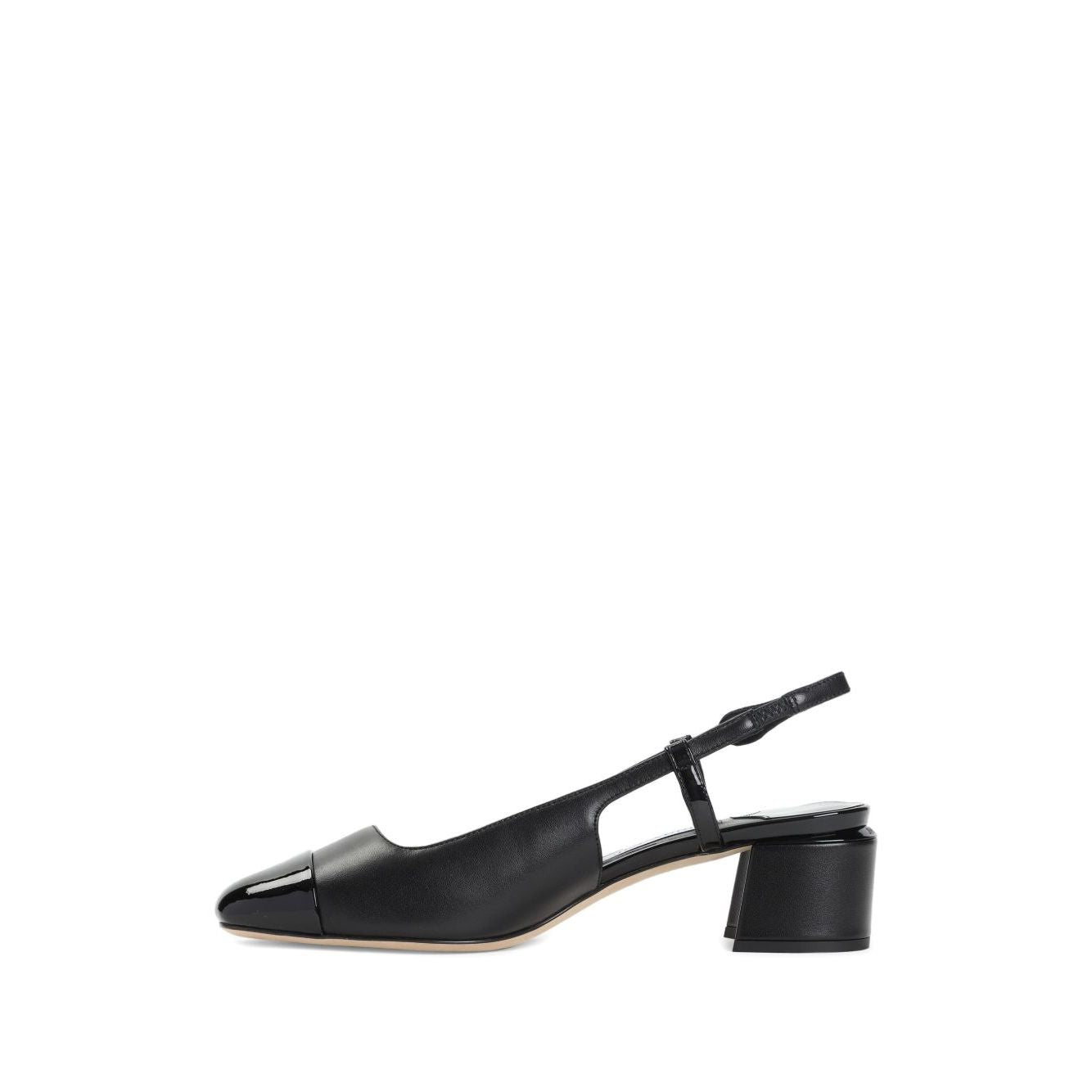 Jimmy Choo Elisa Sling Back 45 Patent and Nappa Leather Pumps